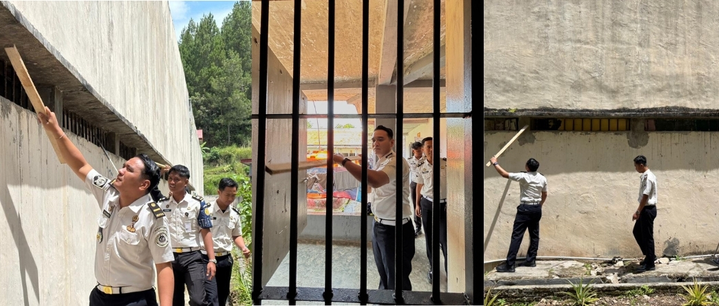 Cegah Gangguan Keamanan, Petugas Lapas Mamasa Periksa Kondisi Jeruji Seluruh Blok Hunian