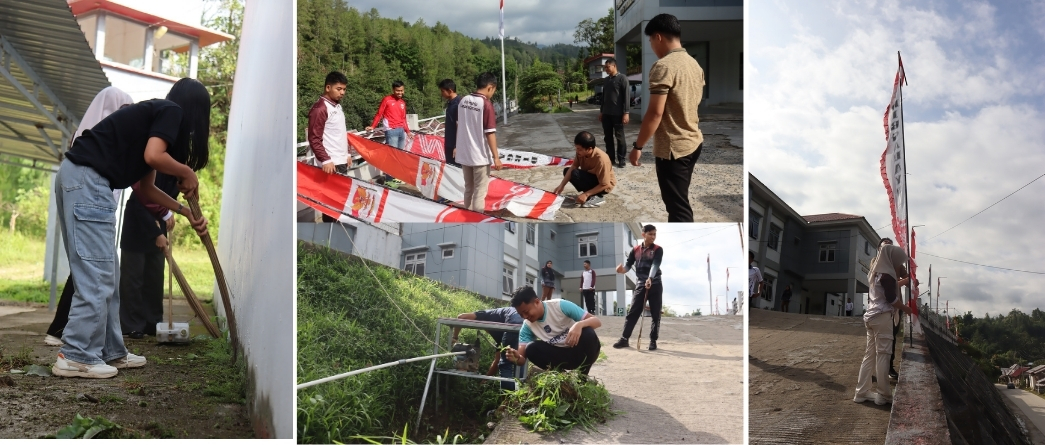 Dalam Menyambut Hari Jadi Kabupaten, Lapas Mamasa Gelar Kerja Bakti dan Dekorasi Umbul-Umbul