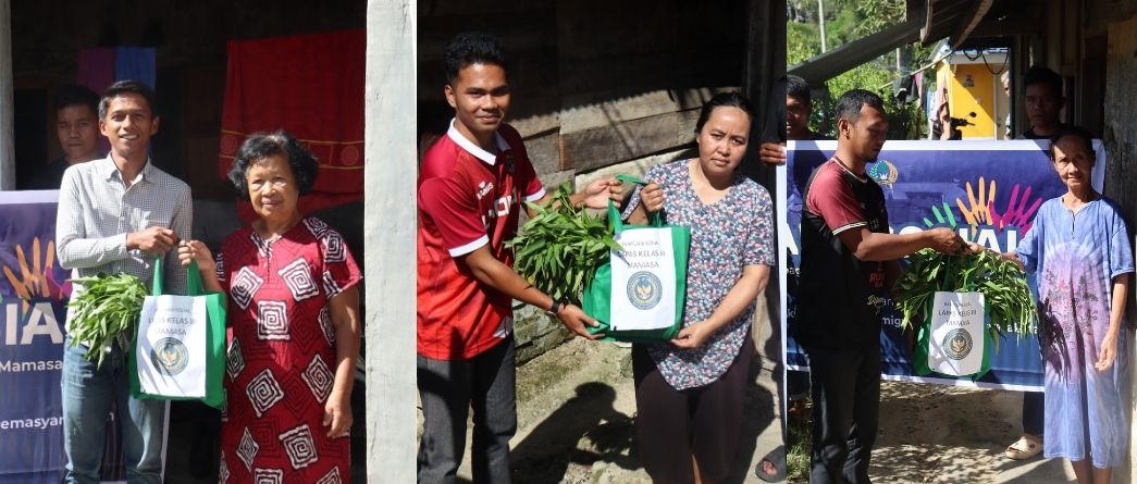 Lapas Mamasa Gelar Bakti Sosial, Salurkan Sembako Kepada Masyarakat Sekitar Dengan Humanis