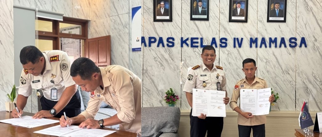Langkah Nyata Sinergi Hukum, Lapas Mamasa Tanda Tangan Perjanjian Kerja Sama dengan LBH Kondosapata